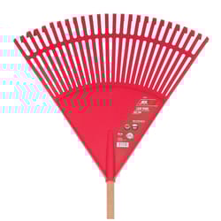 ACE 65 in. 26 Tine Poly Leaf Rake Wood Handle