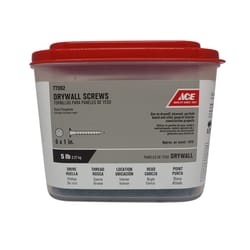 Ace No. 6 wire X 1 in. L Phillips Coarse Drywall Screws 5 lb 1693 pk