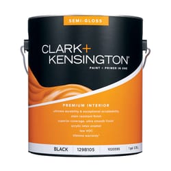 Clark+Kensington Semi-Gloss Black Premium Paint Interior 1 gal
