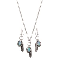 Montana Silversmiths Women's Wishing On Hope Opal Blue/Silver Jewelry Sets Water Resistant