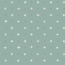 Magnolia Home by Joanna Gaines 33 ft. L Cross Stitch Blue Paper Wallpaper