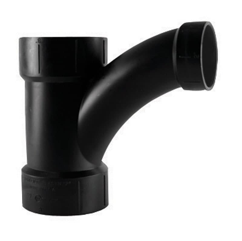 ABS005021800HA Charlotte Pipe 4 in. Hub X 4 in. D Hub ABS Wye sku ABS005021800HA