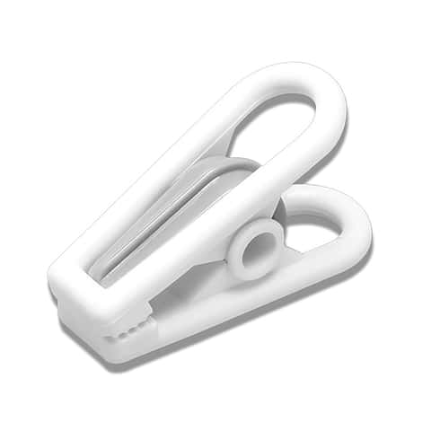 Whitmor Heavy Duty White Tubular Plastic Clothes Hanger (3-Pack