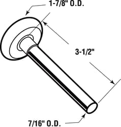 Prime-Line 7/16 in. W X 3.5 in. L X 1-7/8 in. D Plastic Garage Door Roller