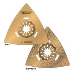 Imperial Blades Starlock 3-1/8 in. L Carbide Grit Carbide Grit Triangular Oscillating Saw Blade 1 pk