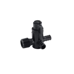 Flair-It Ecopoly 1/2 in. Crimp X 1/2 in. MPT Plastic 3-Way Valve