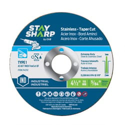Stay Sharp 4-1/2 in. D X 7/8 in. Metal Cutting Wheel 10 pk