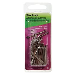 Hillman Anchor Wire 17 Ga. X 1-1/4 in. L Bright Steel Brad Nails 1 pk 2 oz
