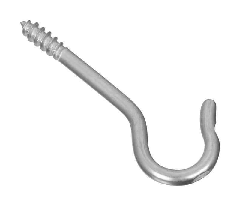 Merriway BH00113 80mm Galvanized Screw Hook Steel (Pack Of - View #7