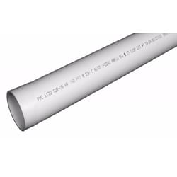 Charlotte Pipe SDR26 PVC Pressure Pipe 1-1/2 in. D X 10 ft. L Plain End 160 psi