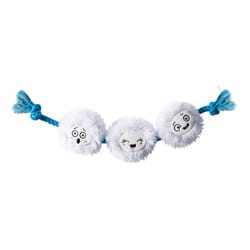 Pet Shop by Fringe Studio Blue/White Plush Snow Time for Fun Dog Toy 1 pk