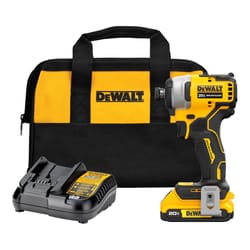 DeWalt 20V MAX ATOMIC 1/4 in. Cordless Brushless Compact Impact Driver Kit (Battery & Charger)