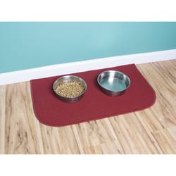 Ritz 30 in. W X 18 in. L Red Floor Mat