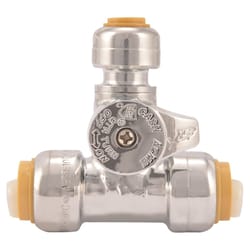 SharkBite 1/2 in. PTC X 1/2 in. Brass Tee Stop