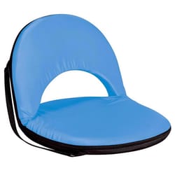 Picnic Time Oniva 6-Position Sky Blue Recliner Folding Stadium Seat