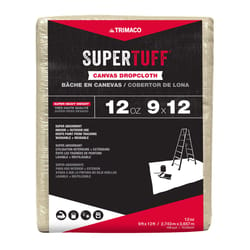 Trimaco SuperTuff 9 ft. W X 12 ft. L 12 oz Canvas Drop Cloth 1 pk