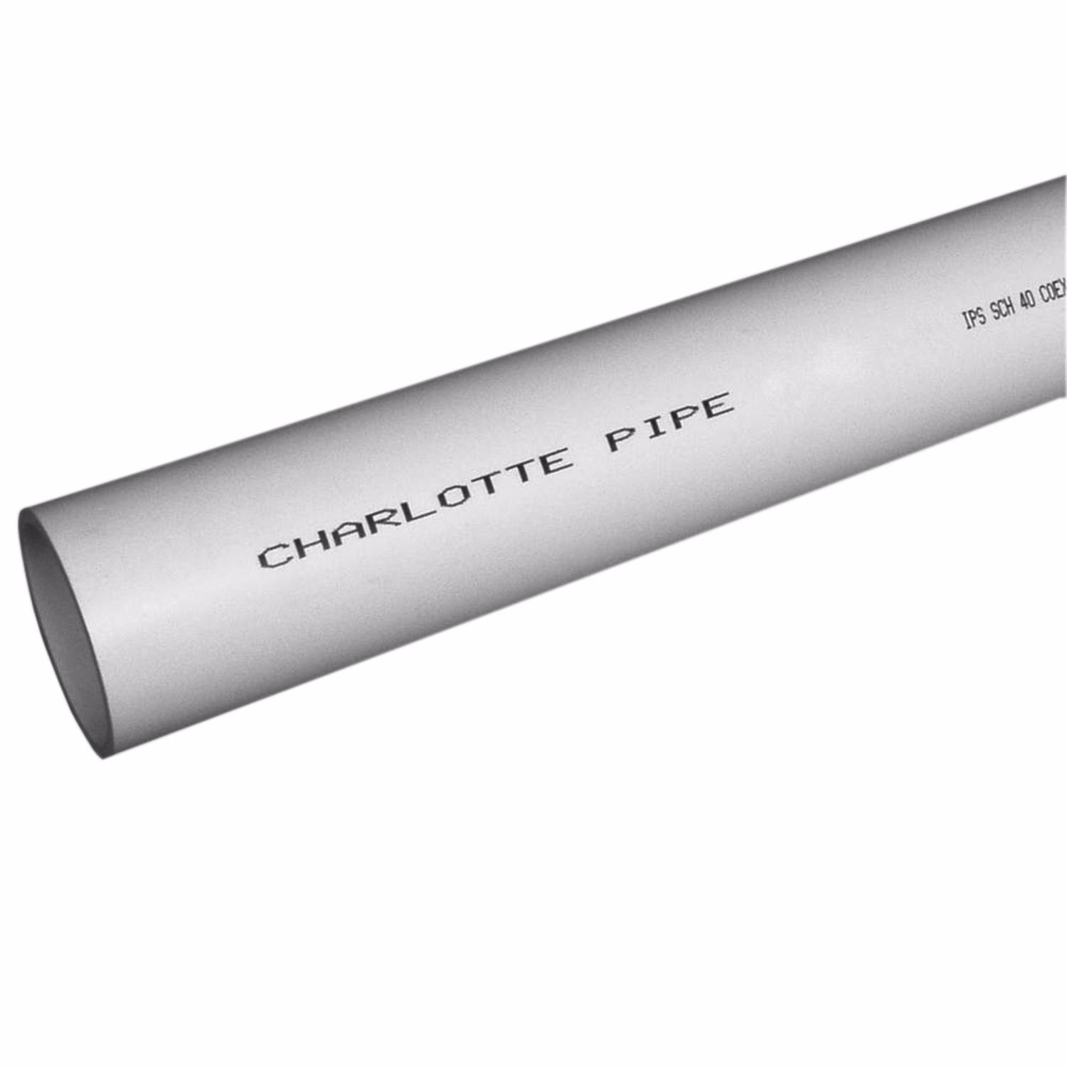 Cresline Schedule 40 4 In Dia X 10 Ft L PVC DWV Pipe Plain End