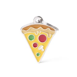 MyFamily Food Multicolored Pizza Metal Dog Pet Tags