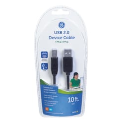 GE 10 ft. L USB Device Cable