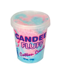 Gold Medal Candee Fluff Vanilla Pink/Blue Raspberry Cotton Candy 1 oz