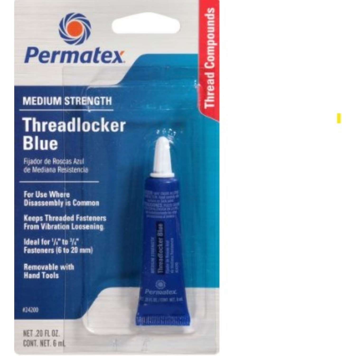 Permatex Medium Strength Threadlocker Gel 0.2 oz Ace Hardware