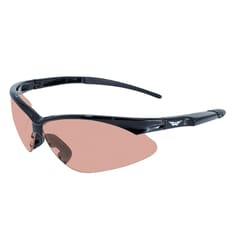 Global Vision Fast Freddie Motorcycle Safety Glasses Driving Mirror Lens Black Frame 1 pk