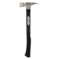 Stiletto 16 oz Smooth Face Framing Hammer 18 in. Fiberglass Handle
