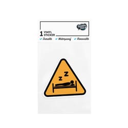 StickerYou Caution Napping Sticker Vinyl 1 pk