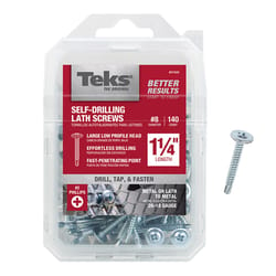 Teks No. 8 in. X 1-1/4 in. L Phillips Truss Head Lath Screws