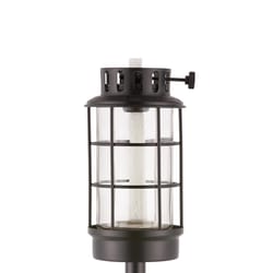 TIKI Convertible Black Metal 65 in. Lantern Outdoor Torch 1 pk