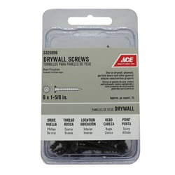 Ace No. 6 wire X 1-5/8 in. L Phillips Coarse Drywall Screws 75 pk