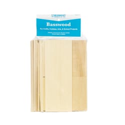 Midwest Products 6.5 in. W X .66 ft. L X 2.5 in. T Basswood Lumber #2/BTR Premium Grade