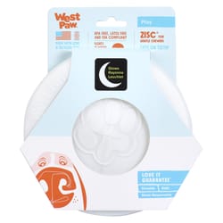 West Paw Zogoflex White Plastic Zisc Disc Frisbee Small 1 pk