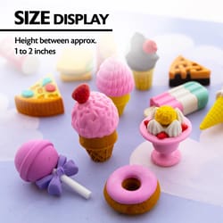 Bazic Products Assorted Pencil Eraser 4 pk