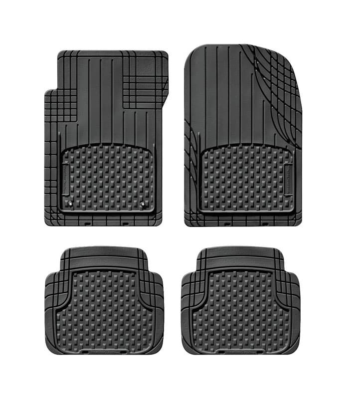 Black All Vehicle Front & Rear Universal Mats.