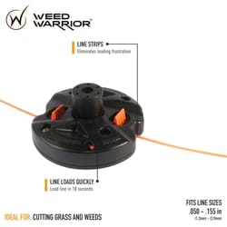 Weed Warrior Universal Fit Push-N-Load 2 Line Residential Grade 0.095 in. D X 10.13 in. L Trimmer He