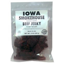 IOWA SMOKEHOUSE Ranch Hand Sweet Teriyaki Beef Jerky 8 oz Packet