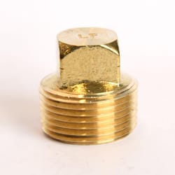 ATC 3/4 in. MPT Brass Square Head Cored Plug