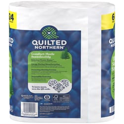 Quilted Northern Ultra Soft & Strong Toilet Paper 6 Rolls 328 sheet 207.73 sq ft