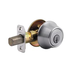 Kwikset Chrome Metal Deadbolt