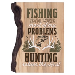 P Graham Dunn 7 in. H X 5.5 in. L Multicolored Wood Barky Sign