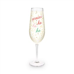 Blush Multicolored Glass Champagne Flutes