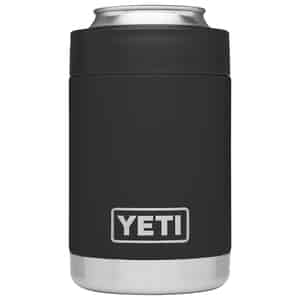 YETI  Rambler Colster  Black  Stainless Steel  Beverage Holder  BPA Free 12 