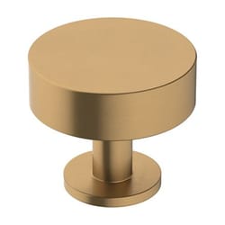 Amerock Radius Contemporary Round Cabinet Knob 1-1/4 in. D 1-1/16 in. Champagne Bronze 1 pk