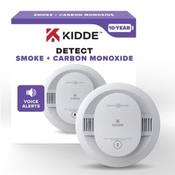 Kidde Detect Battery-Powered Photoelectric Smoke and Carbon Monoxide Detector w/Voice 1 pk