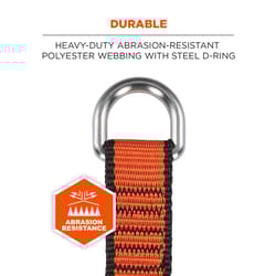 Ergodyne Squids Polyester Webbing Choker Anchorage 15 in. L X 1 in. H Orange