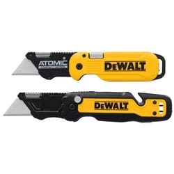 DeWalt Press and Flip Utility Knife Set Black/Yellow 2 pc