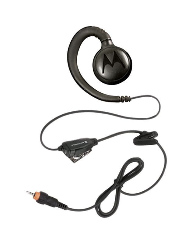 Motorola HKLN4455A Earpiece with In-Line Push-to-Talk - Headset - on-ear - over-the-ear mount - wired - for Motorola CLP1010  CLP1040  CLP1060  CLP446