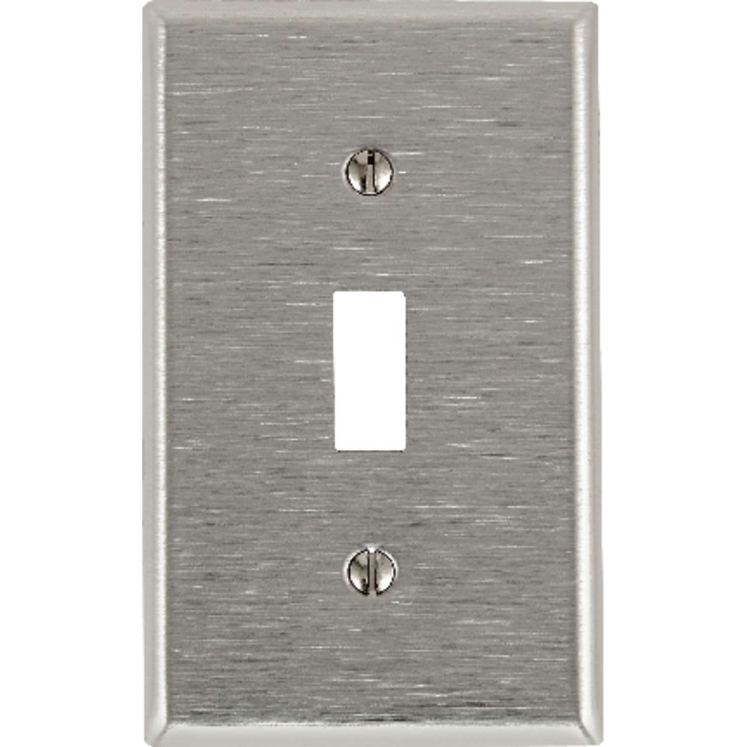 Leviton Silver 1 gang Stainless Steel Toggle Wall Plate 1 pk - Ace Hardware