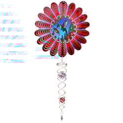 Spinfinity Designs Animated Red Hummingbird Mini Set Multi-color Stainless Steel 6.5 in. Outdoor Spi